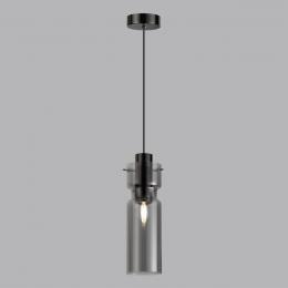 Odeon light 5057/1 PENDANT ODL24 323 черный/дымчатый/металл/стекло Подвес E27 1*40W SCROW  - 4 купить